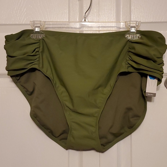 1X or 2X Green Caged pin up Tankini Bathing Swim Suit Plus size - Picture 4 of 7